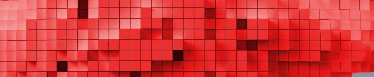 Mischung aus roten Pixeln